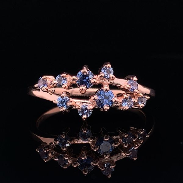 Natural Yogo Sapphire Fashion Ring, Rose Gold Geralds Jewelry Oak Harbor, WA