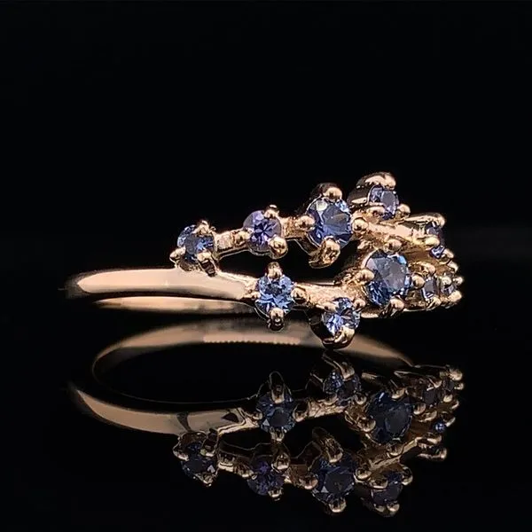 Natural Yogo Sapphire Fashion Ring, Yellow Gold Image 2 Geralds Jewelry Oak Harbor, WA