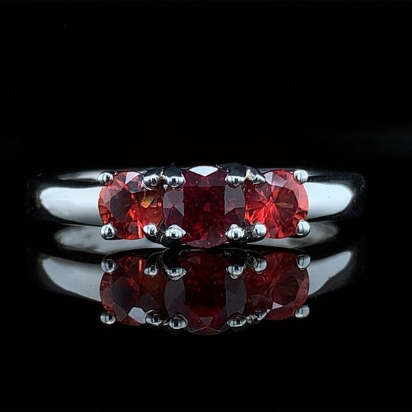 Fire Ruby Three Stone Ring, .99Ctw Geralds Jewelry Oak Harbor, WA