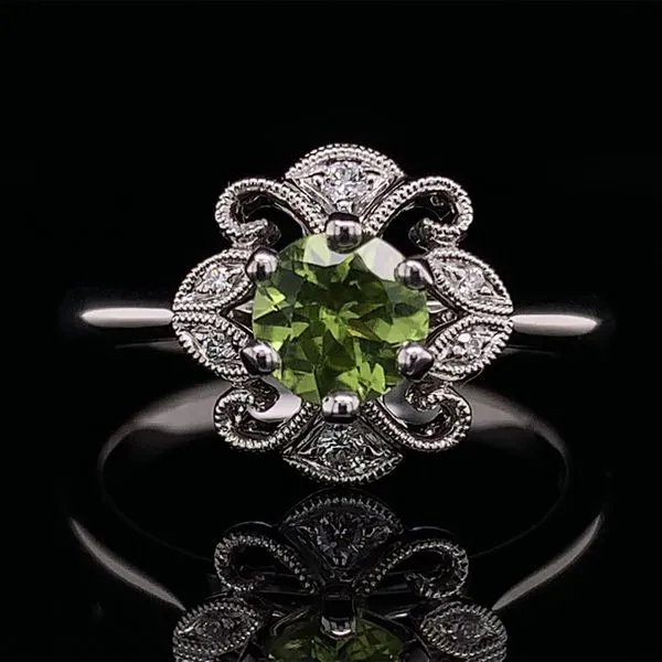 Peridot And Diamond Fashion Ring Geralds Jewelry Oak Harbor, WA