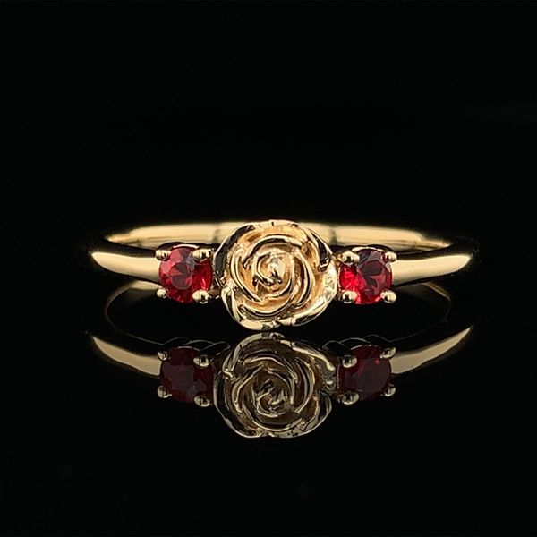Custom Fire Ruby Rose Ring Geralds Jewelry Oak Harbor, WA