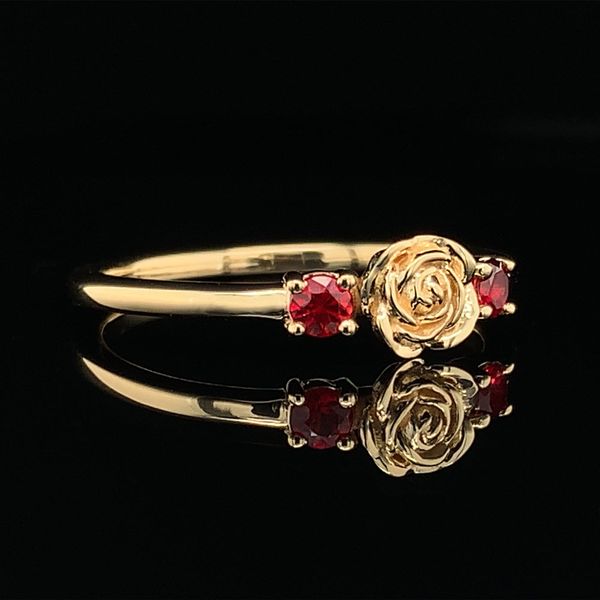 Custom Fire Ruby Rose Ring Image 2 Geralds Jewelry Oak Harbor, WA