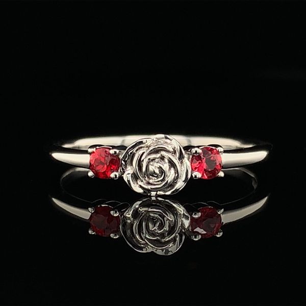 Custom Fire Ruby Rose Ring Geralds Jewelry Oak Harbor, WA