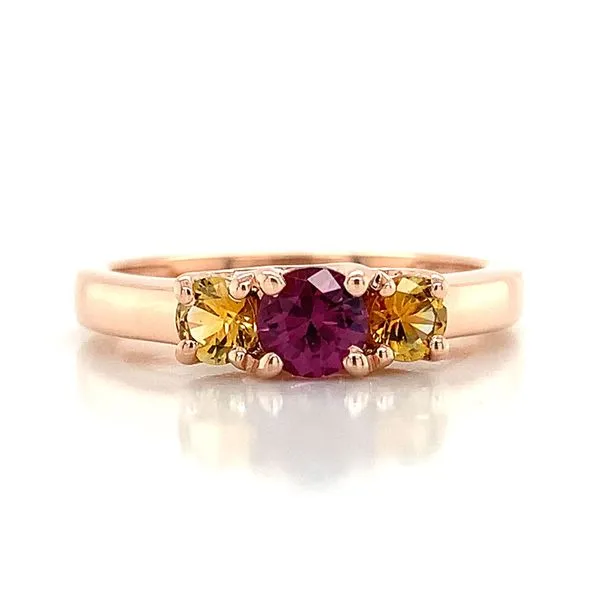 Montana Sapphire Three Stone Ring Image 4 Geralds Jewelry Oak Harbor, WA