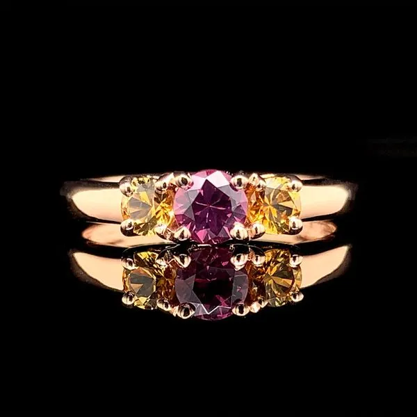 Montana Sapphire Three Stone Ring Geralds Jewelry Oak Harbor, WA