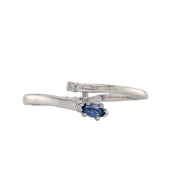 Bypass Style Yogo Sapphire And Diamond Ring Image 2 Geralds Jewelry Oak Harbor, WA