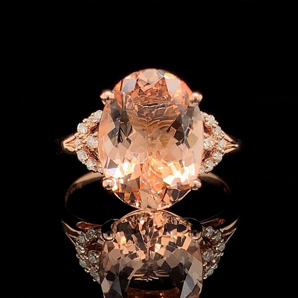 Oval Morganite And Diamond Ring Geralds Jewelry Oak Harbor, WA