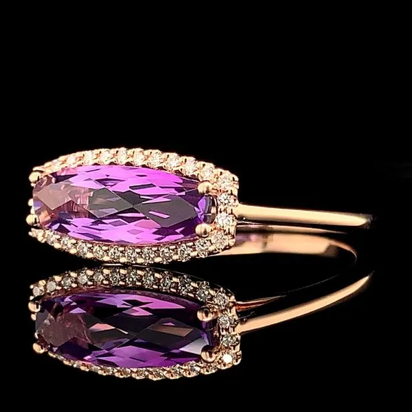 Amethyst and Diamond Ring Image 2 Geralds Jewelry Oak Harbor, WA