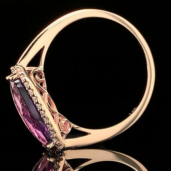 Amethyst and Diamond Ring Image 3 Geralds Jewelry Oak Harbor, WA
