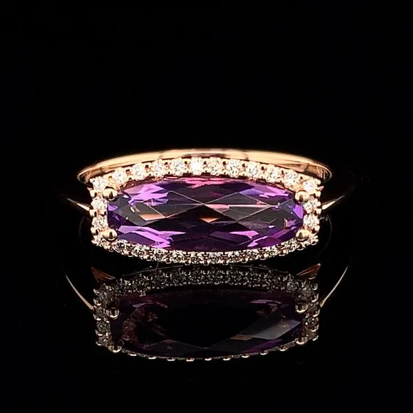 Amethyst and Diamond Ring Geralds Jewelry Oak Harbor, WA