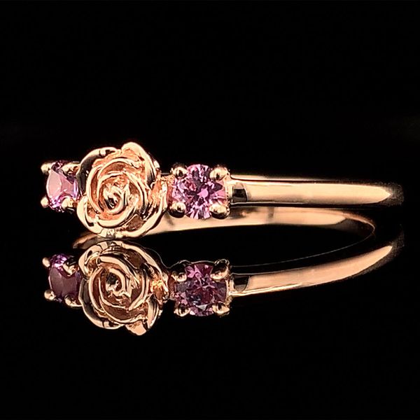 Custom Fire Ruby Rose Ring Image 2 Geralds Jewelry Oak Harbor, WA