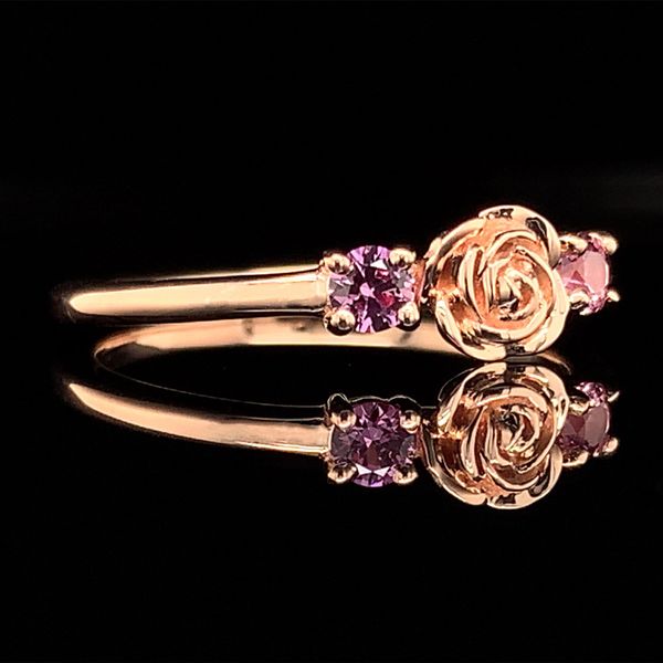 Custom Fire Ruby Rose Ring Image 3 Geralds Jewelry Oak Harbor, WA