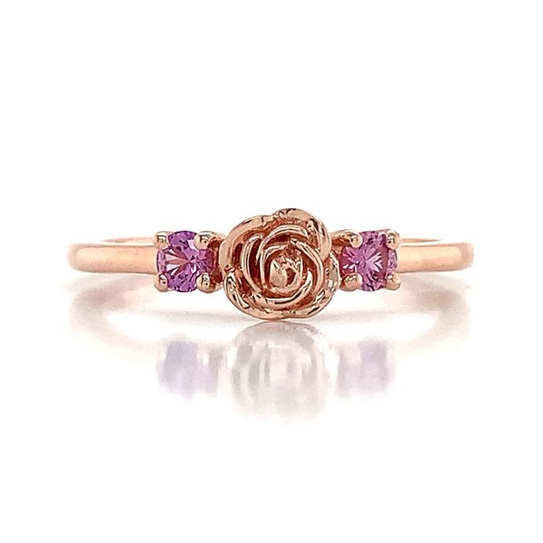 Custom Fire Ruby Rose Ring Image 4 Geralds Jewelry Oak Harbor, WA