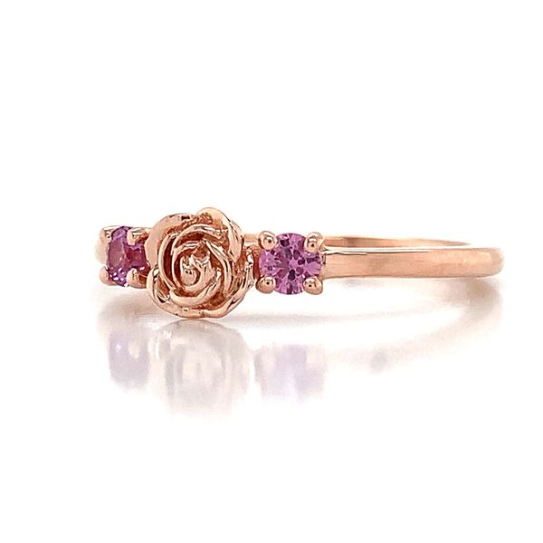 Custom Fire Ruby Rose Ring Image 5 Geralds Jewelry Oak Harbor, WA