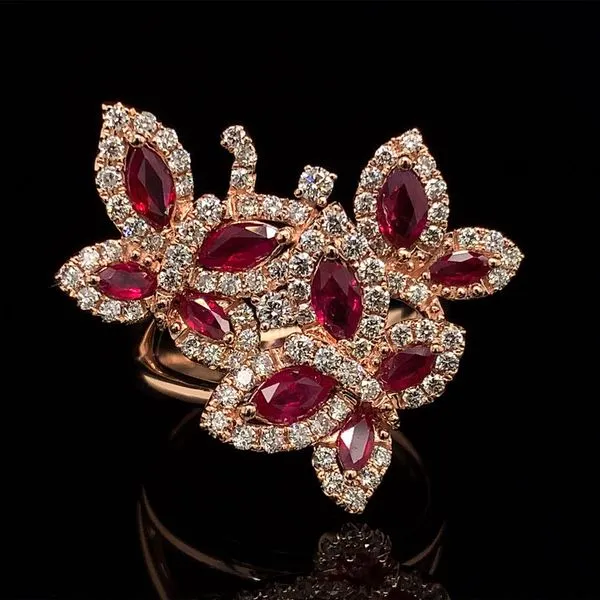 Butterfly Trio Ruby And Diamond Ring Geralds Jewelry Oak Harbor, WA
