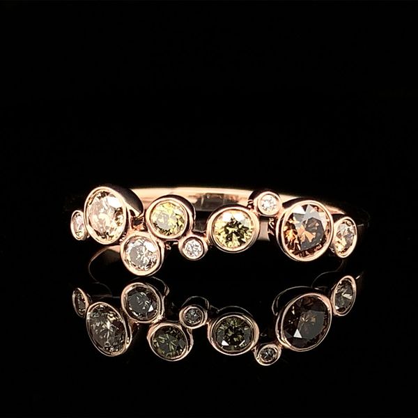Custom Natural Fancy Colored Diamond Bubble Ring Geralds Jewelry Oak Harbor, WA