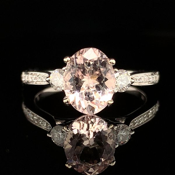 Oval Morganite And Diamond Ring Geralds Jewelry Oak Harbor, WA