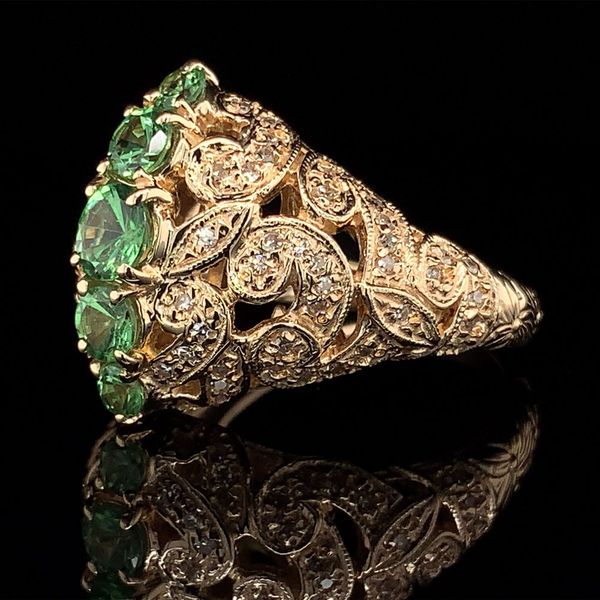 Tsavorite Garnet And Diamond Fashion Ring Image 2 Geralds Jewelry Oak Harbor, WA