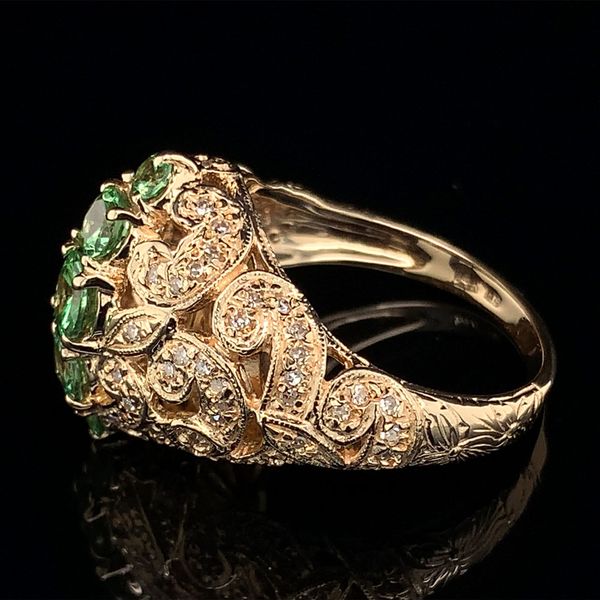 Tsavorite Garnet And Diamond Fashion Ring Image 3 Geralds Jewelry Oak Harbor, WA