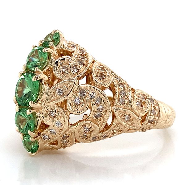 Tsavorite Garnet And Diamond Fashion Ring Image 5 Geralds Jewelry Oak Harbor, WA