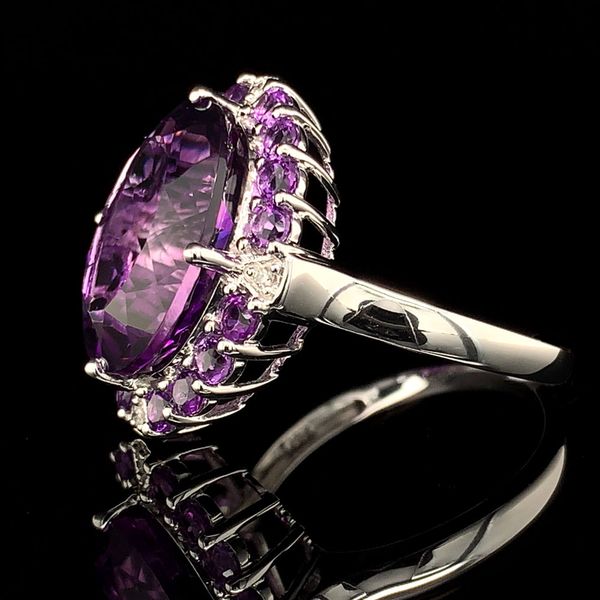 Amethyst And Diamond Fashion Ring Image 3 Geralds Jewelry Oak Harbor, WA