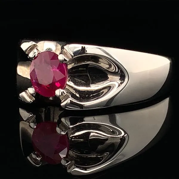 Men's 1.11Ct Natural Ruby Ring Image 2 Geralds Jewelry Oak Harbor, WA