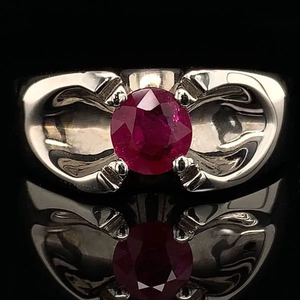 Men's 1.11Ct Natural Ruby Ring Geralds Jewelry Oak Harbor, WA