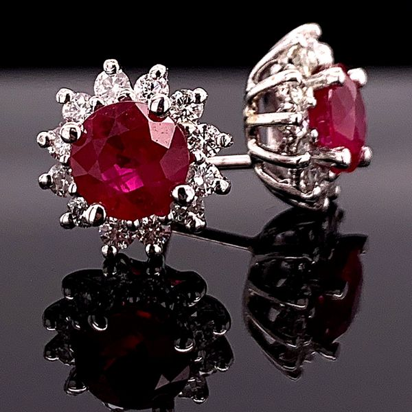 Ruby And Diamond Earrings Geralds Jewelry Oak Harbor, WA