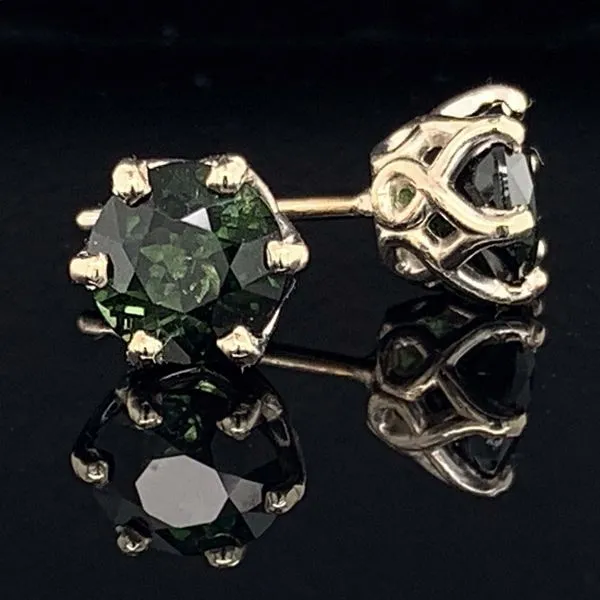 Green Tourmaline Stud Earrings Geralds Jewelry Oak Harbor, WA