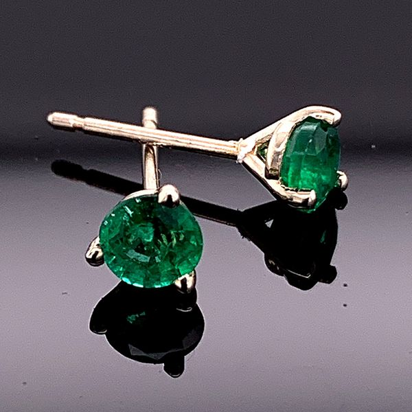 Natural Emerald Stud Earrings Geralds Jewelry Oak Harbor, WA