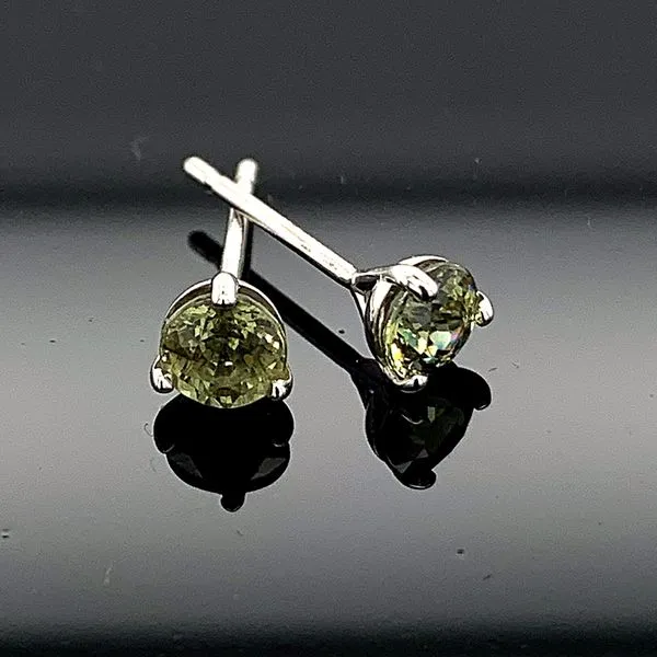 .71 Ct Demantoid Garnet Stud Earrings Geralds Jewelry Oak Harbor, WA