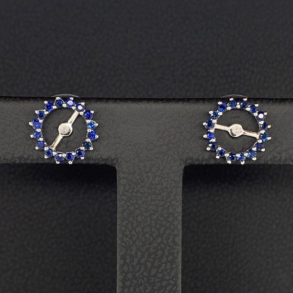 Sapphire Earring Jackets Image 2 Geralds Jewelry Oak Harbor, WA
