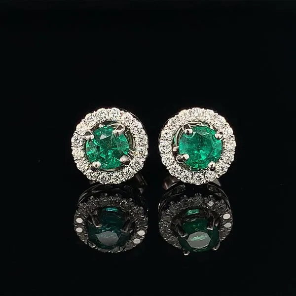 Emerald earring jackets discount for diamond studs