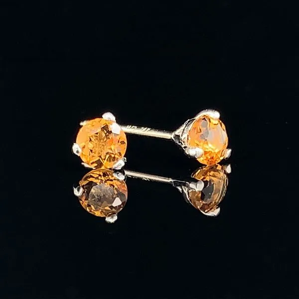 Natural Citrine Stud Earrings, .34Ct Total Weight Geralds Jewelry Oak Harbor, WA