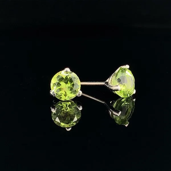 Peridot Stud Earrings, 1.14Ct Total Weight Image 2 Geralds Jewelry Oak Harbor, WA