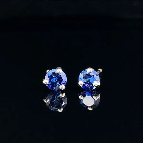 .38cwt. Blue Sapphire Stud Earrings Image 2 Geralds Jewelry Oak Harbor, WA