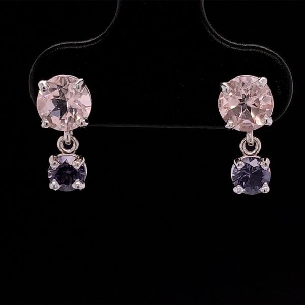 Morganite And Spinel Drop Earrings Geralds Jewelry Oak Harbor, WA