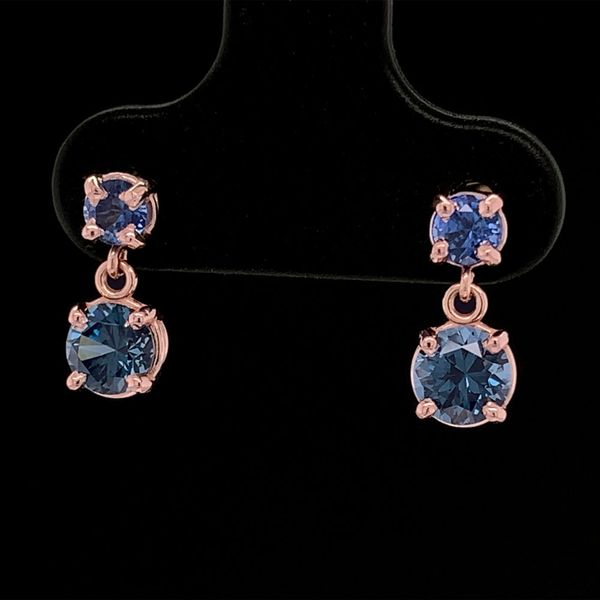 Sapphire And Spinel Drop Earrings Image 2 Geralds Jewelry Oak Harbor, WA