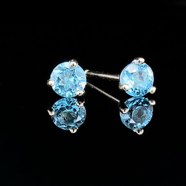 Swiss Blue Topaz Stud Earrings Geralds Jewelry Oak Harbor, WA