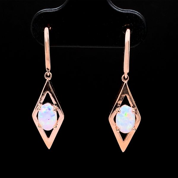 Australian Opal Geometric Style Earrings Geralds Jewelry Oak Harbor, WA