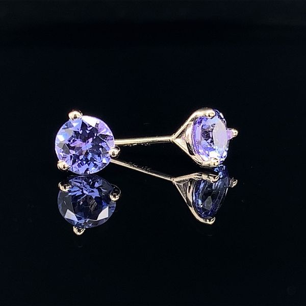 Tanzanite Stud Earrings Image 2 Geralds Jewelry Oak Harbor, WA