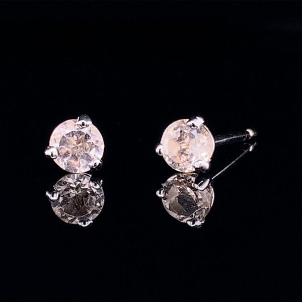 Morganite Stud Earrings, .32Ctw Geralds Jewelry Oak Harbor, WA