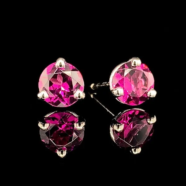 Rhodolite Garnet Stud Earrings Image 2 Geralds Jewelry Oak Harbor, WA