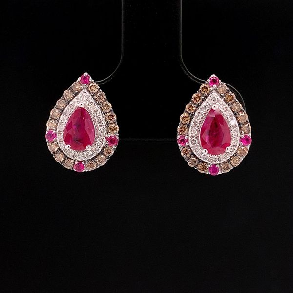 Ruby And Diamond Earrings Geralds Jewelry Oak Harbor, WA