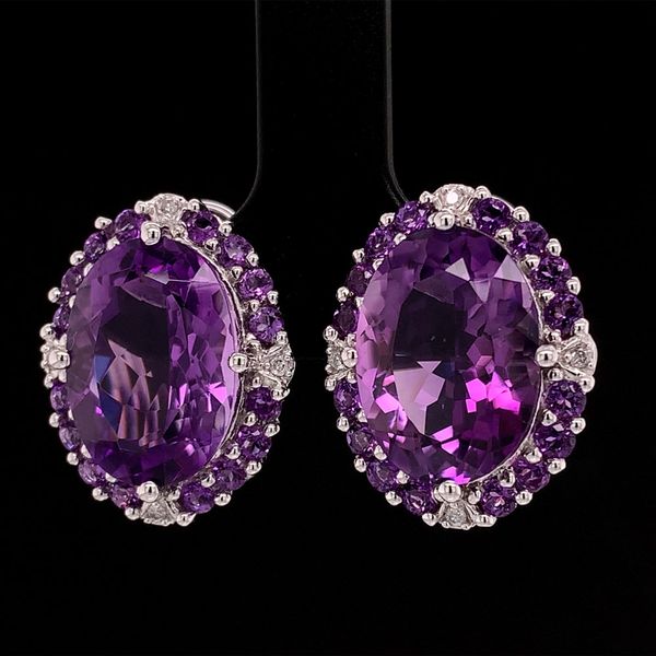 Amethyst And Diamond Fashion Ring Image 3 Geralds Jewelry Oak Harbor, WA