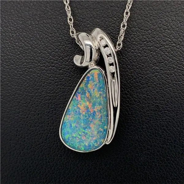 Australian Opal Doublet Pendant Geralds Jewelry Oak Harbor, WA