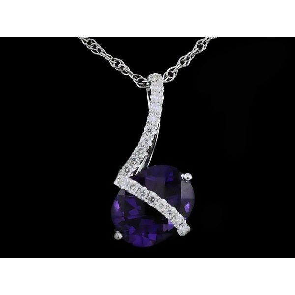 Amethyst and Diamond Pendant Geralds Jewelry Oak Harbor, WA