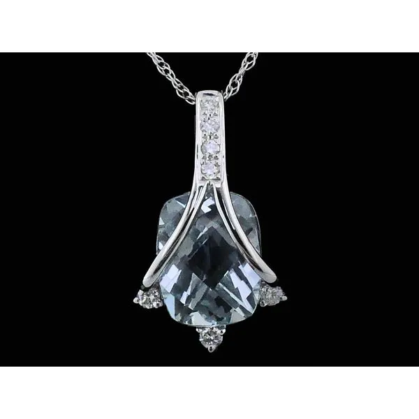 Aquamarine and Diamond Pendant Geralds Jewelry Oak Harbor, WA