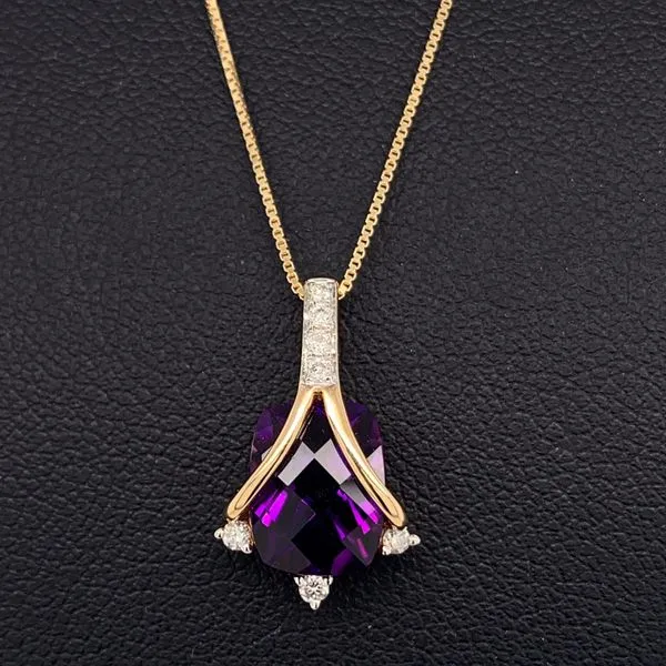 Amethyst and Diamond Pendant Geralds Jewelry Oak Harbor, WA