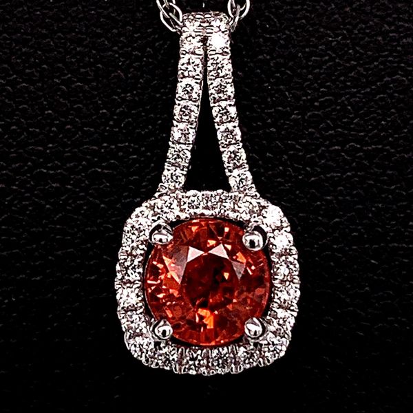 18K Fire Ruby and Diamond Pendant Geralds Jewelry Oak Harbor, WA